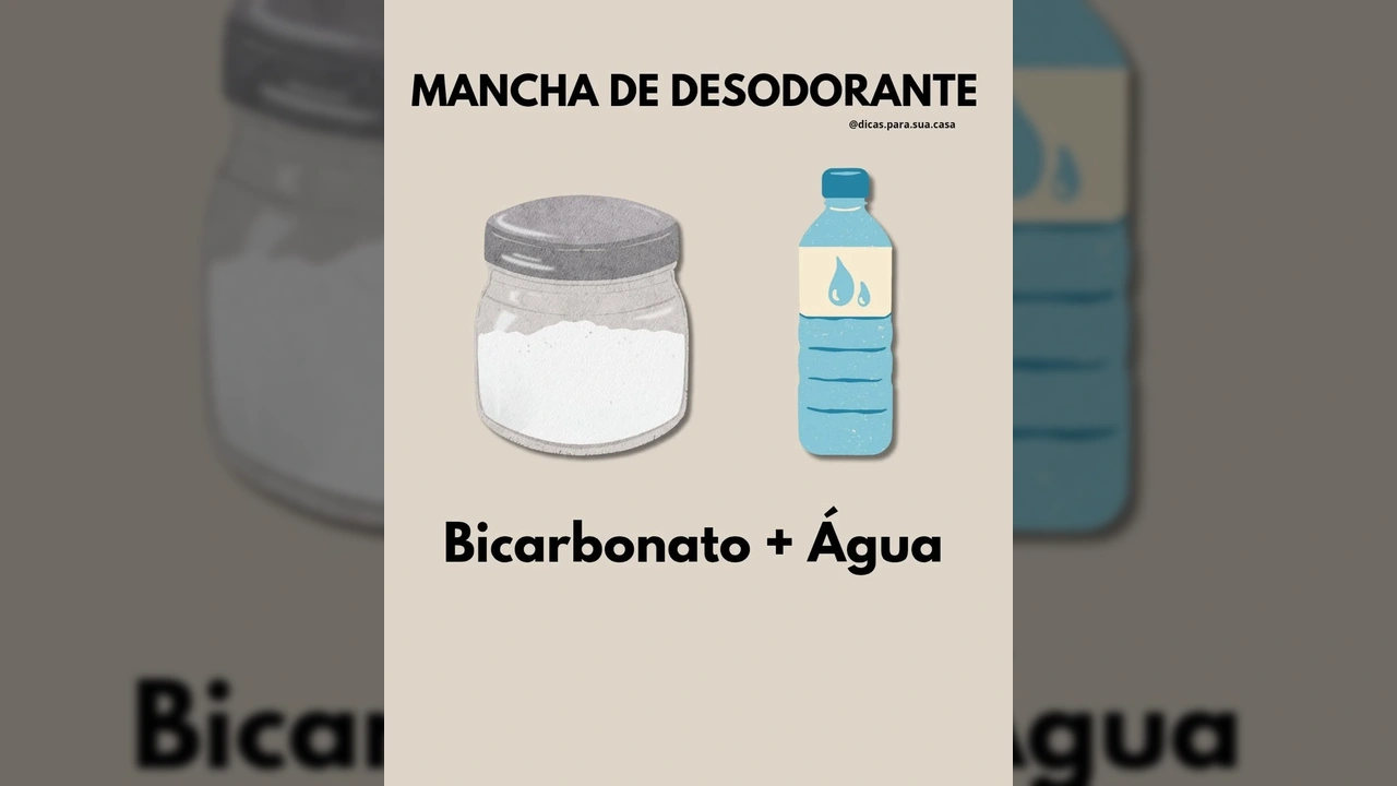 Ingredientes como bicarbonato, limão, vinagre e água oxigenada para remover manchas, por dicas.para.sua.casa.