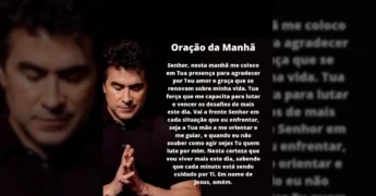 Imagem de um homem orando, representando a fé e a busca por orientação divina na Oração da Manhã do perfil Nossa Senhora Cuida de Mim no Instagram