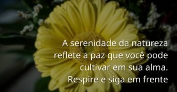 Paisagem serena com um lago calmo refletindo um céu vasto e com nuvens, evocando um sentimento de paz, inspiração e motivação.