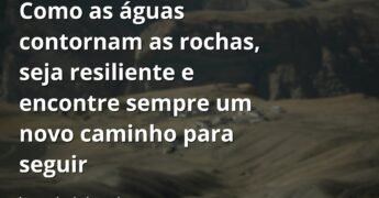 Céu azul refletido na superfície calma de um lago, com montanhas ao fundo, simbolizando a paz e a força da resiliência na natureza.