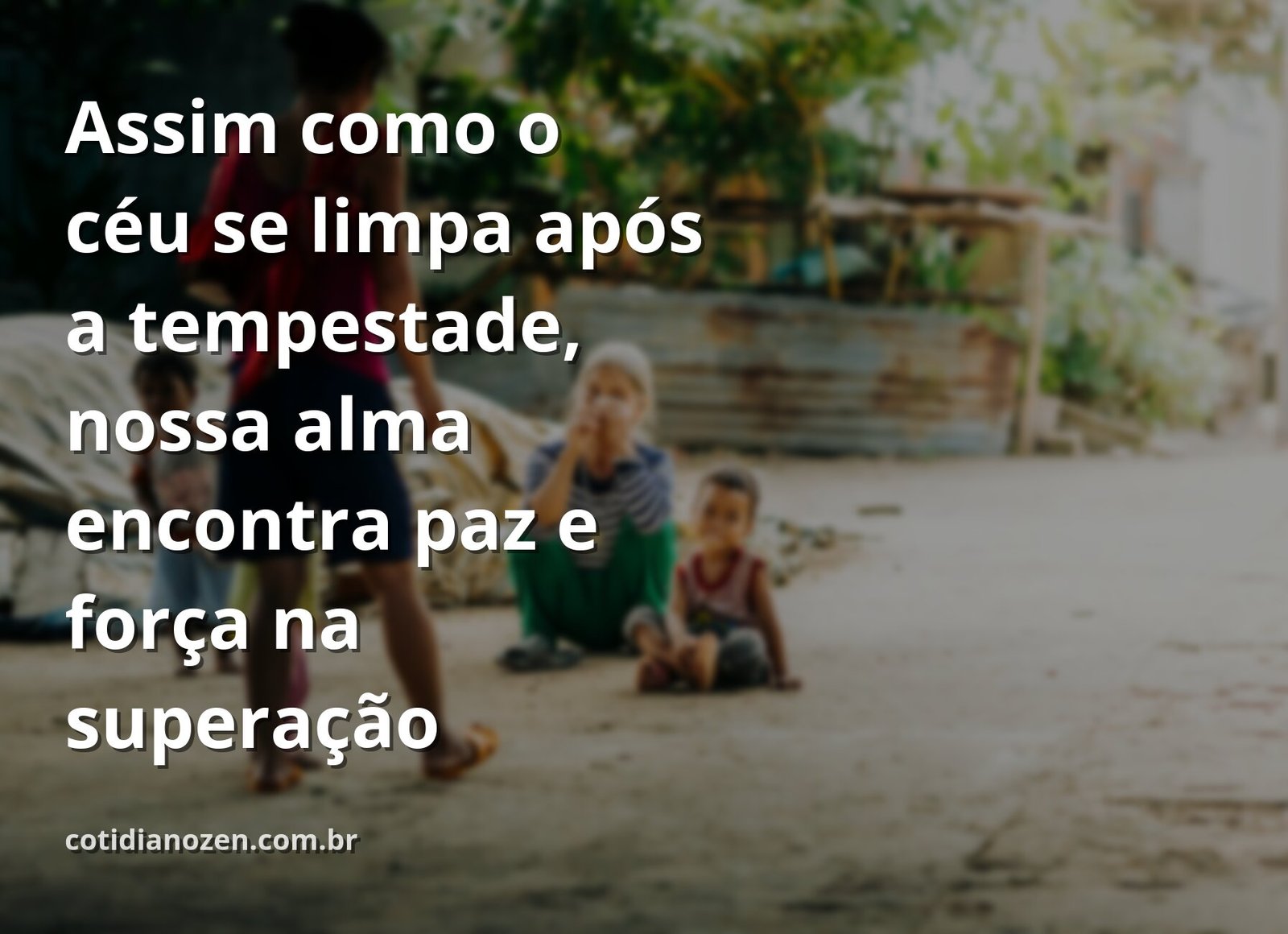 Céu amplo e sereno refletido sobre a superfície calma da água, transmitindo uma profunda sensação de paz, renovação e resiliência.