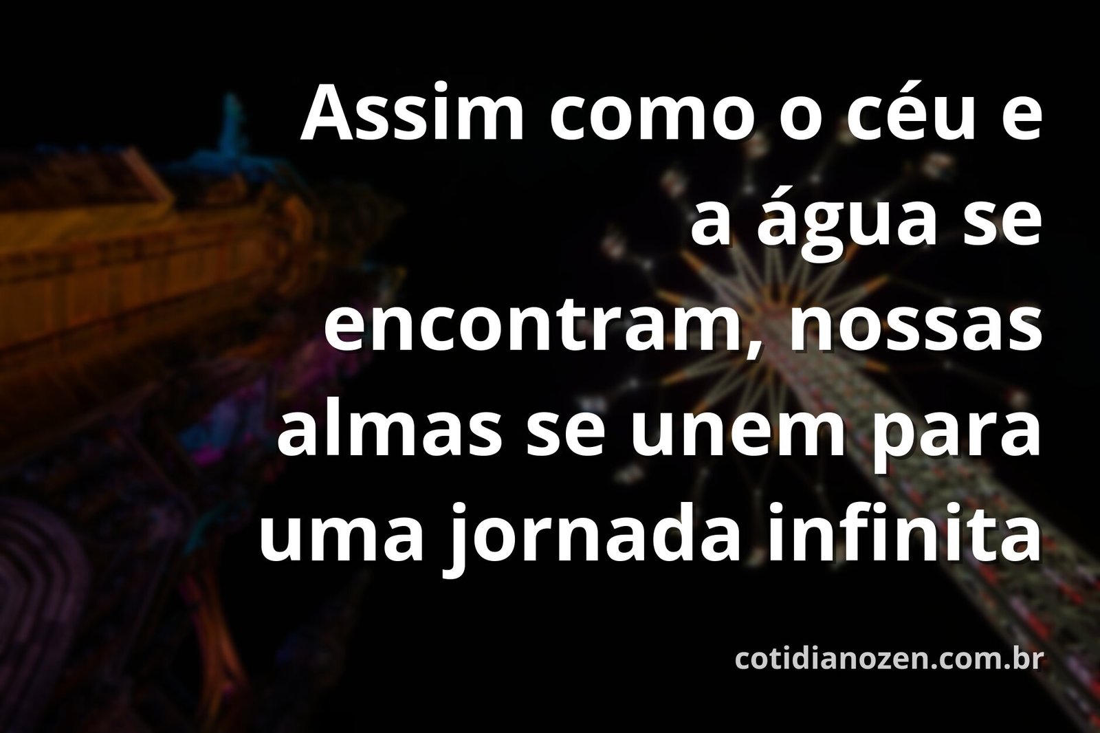 Paisagem serena de um lago espelhando um céu azul com nuvens, simbolizando a união, a paz e a profundidade de um casamento duradouro.