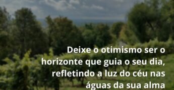 Céu vasto e ensolarado refletido sobre a superfície calma da água, evocando um sentimento de paz, esperança e otimismo.